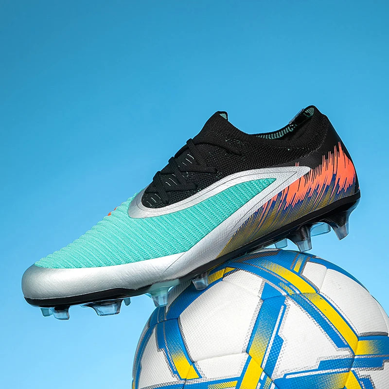 New Men Football Boots Training Ultralight Outdoor Drop Shipping Soccer Shoes Cleats Shoes Soccer Long Spikes FG Non-Slip