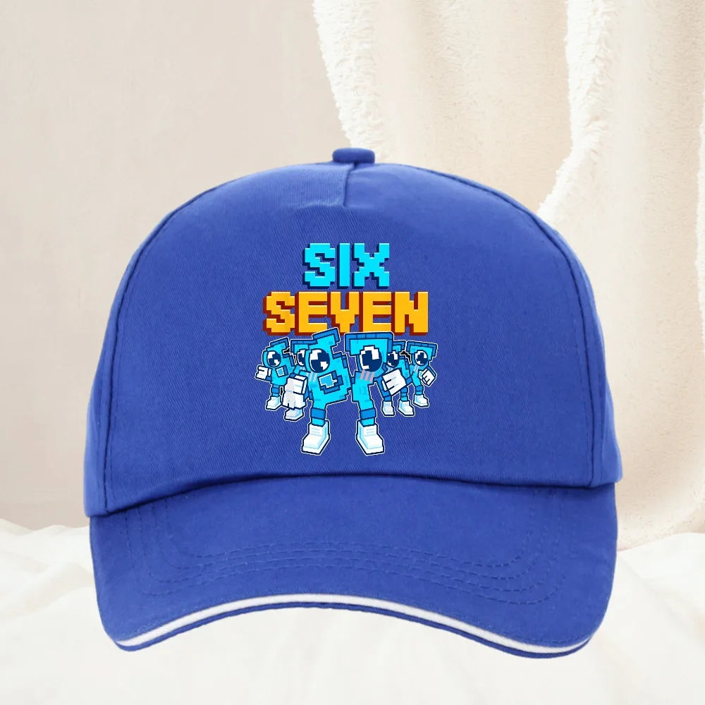 Meme 67 Six Seven 6 7 Talianska bejzbalová čiapka Brainrot pre mužov, trucker čiapka, jarná, ležérna, outdoorová, do posilňovne, slnečná clona, snapback čiapka