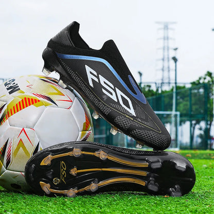 New Men Soccer Shoes Hot-selling Grass Cleats High-quality Match Outdoor Football Boots Non-Slip Boys Sneakers High-top Light