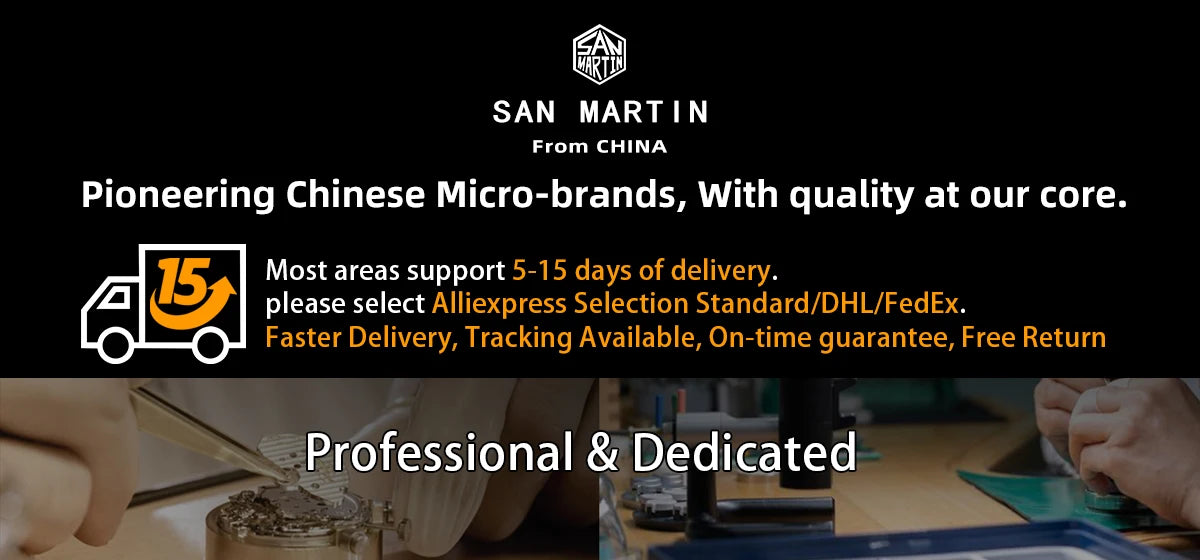 San Martin 40mm Classic Luxury Sport Watch Distinctive Square Case Stainless Steel Men Watch Automatic Mechanical 10 Bar SN0074