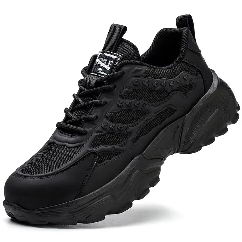 Chaussures de sécurité blanches pour hommes, bottes à bout en acier, baskets de travail, Anti-écrasement, Anti-perforation, indestructibles, chaussures de protection de Sport pour hommes