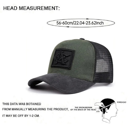 2025 New Simple Fashion Breathable Mesh Hat CA Embroidered Hip Hop Hat Outdoor Daily Leisure Decoration Hat Unisex Baseball Hat
