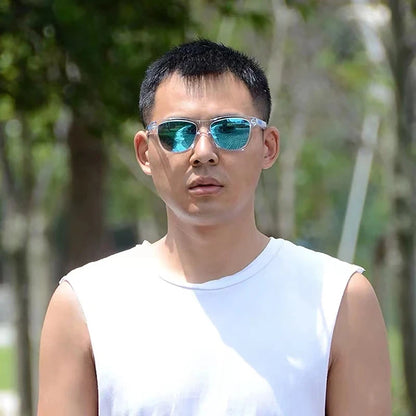 Sunglasses Man Anti-uv Sun Glasses Coating Lens Driving Fishing UV 400 Protection Outdoor Sports Shades 2024 New In