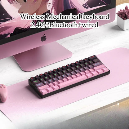 Keyboard Bluetooth Wireless Mechanical keyboards rgb Gamer teclado para tablet mecanico 60% ipad Backlit Mini usb key board