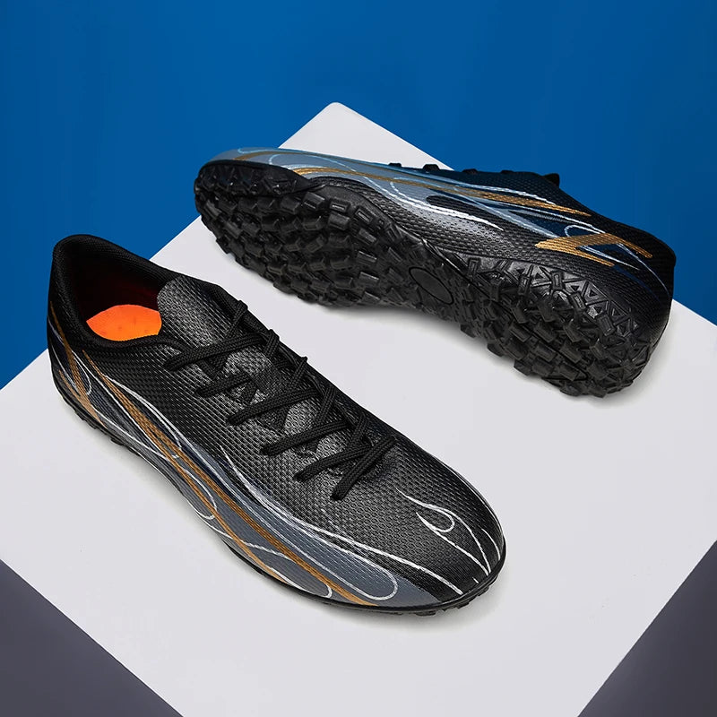 Scarpe da calcio da uomo taglie grandi 46 47 per allenamento e partite, erba sintetica TF, con tacchetti, calzature maschili internazionali