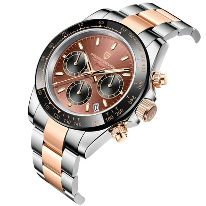 Reloj cronógrafo para hombre PAGANI DESIGN: reloj de pulsera de cuarzo de lujo, luminiscente y resistente al agua.