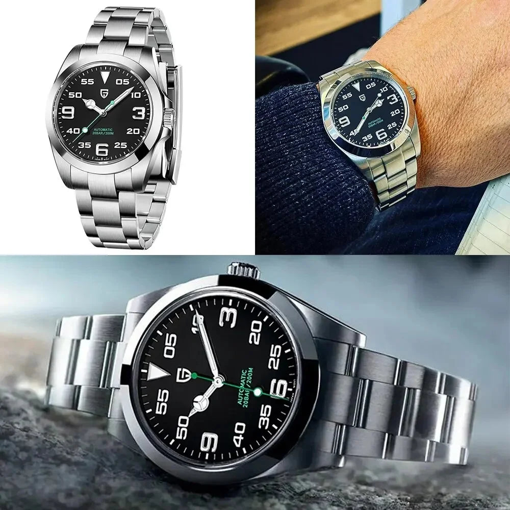 PAGANI DESIGN PD-1692 Men's Automatic Watches 40MM Stainless Steel Mechanical Wristwatch Sapphire AR Coated Waterproof Watch V3