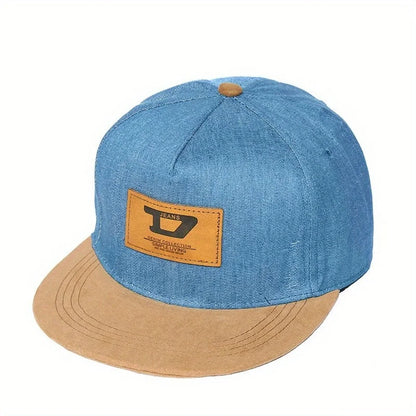 H Hip Hop Baseball Cap Flat Brim Hat Men's and Women's Casual Street Dance Outdoor Couple Visor Hat