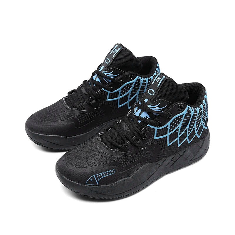 Three-ball generation Lamelo Ball basketball shoes Yin-yang high-top practical youth student basketball shoes men's sports shoes