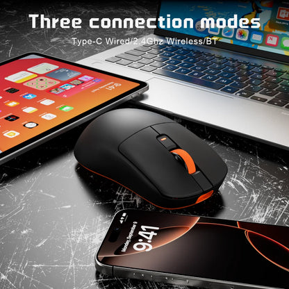 RK ROYAL KLUDGE M30 Bluetooth Wireless Mouse PAW3311 41G Lightweight 12000dpi Tri-mode Gamer Computer Mouse  Ergonomic Software