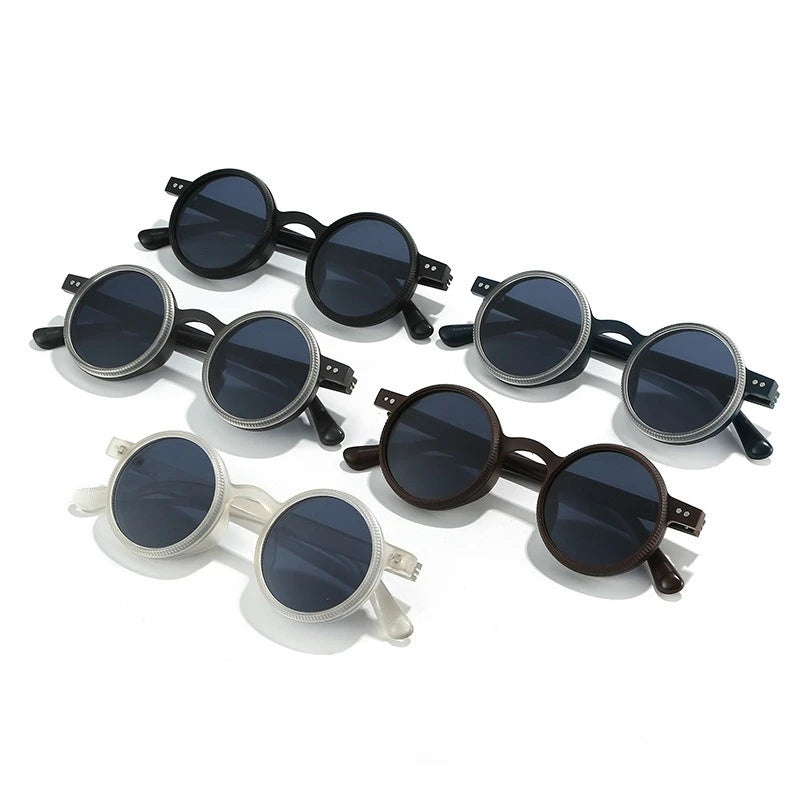 360° Rotating Adjustable Sunglasses Round Frame Polarized Sunglasses Outdoor UV Resistant Sunglasses Protective Glasses