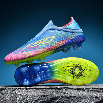 New Men's Football Boots Ultralight Sport Indoor Cleats Soccer Shoes Grass Adult Non-Slip Non Slip Fg Turf Futsal Comfortable