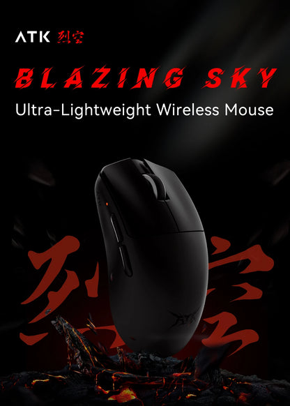 ATK BlazingSky F1 Extreme trådlös gamingmus PAW3950 Ultra Dual-Mode 8000Hz 35g lätt e-sport-FPS-mus