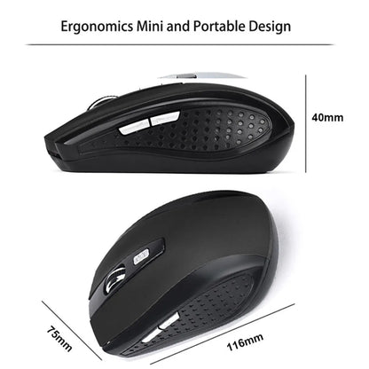 Wireless Mouse 2.4G Silent Mouse Portable Mobile Optical Office Mouse 1600 Adjustable DPI Levels for Notebook PC Laptop MacBook