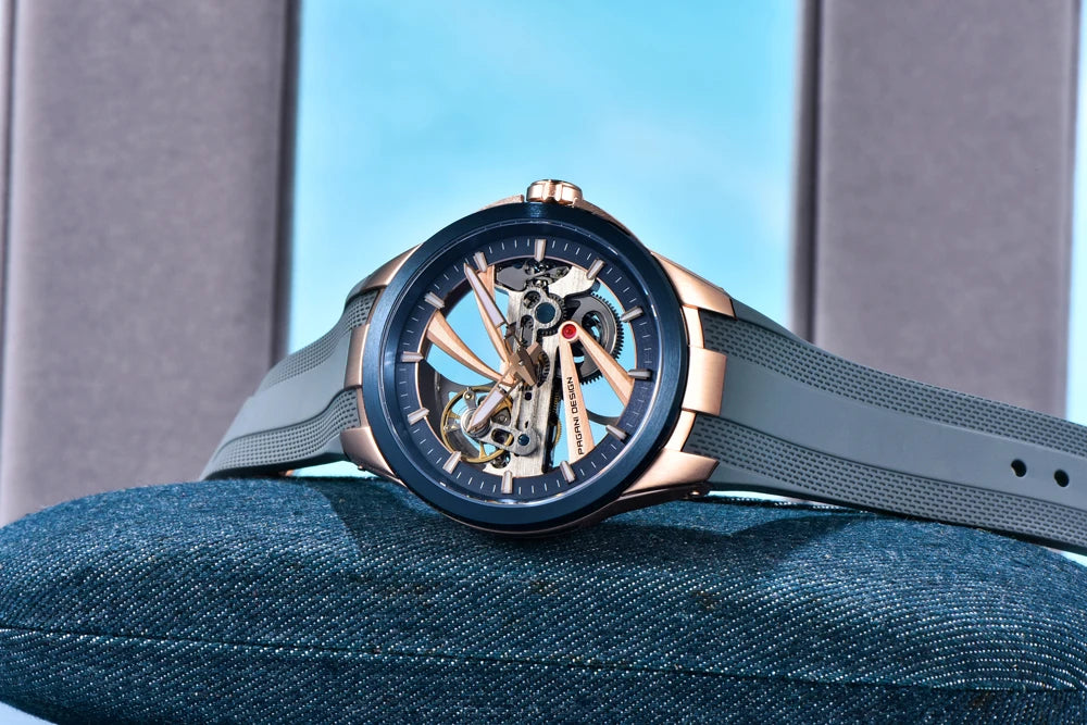 2026 New PAGANI DESIGN Hollow Men's Watches Mechanical Luxury Automatic Watch Men AR Sapphire Waterproof Luminous Man Gift Clock