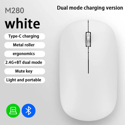 Lenovo Bluetooth Wireless Mouse 2.4G Dual Mode DPI Adjustable Type-C Rechargeable Silent Ergonomic Portable Office Mouse 2026 ﻿