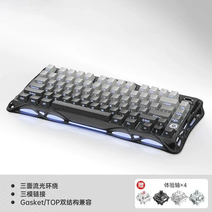 Gravity Planet K1 LITE Wireless Bluetooth Wired Tri-mode Mechanical Keyboard with Backlight for Office, Gaming and General Use