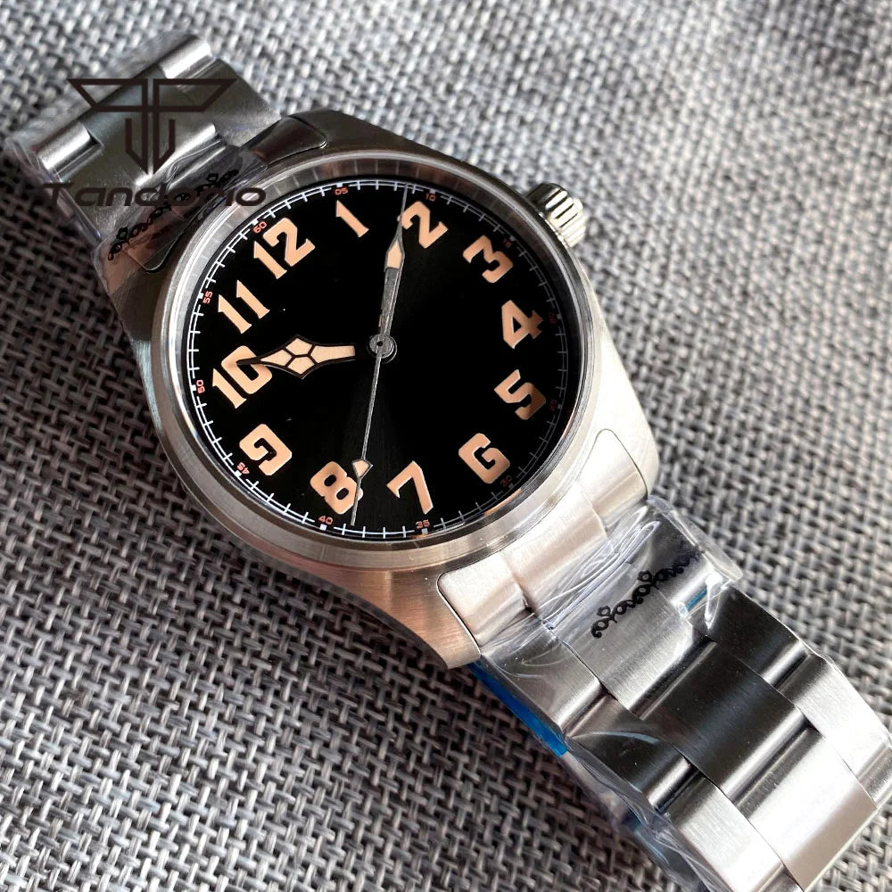 Tandorio 39mm Diving Pilot Automatic Watch for Men NH35/PT5000/Miyota8215 Movement AR Sapphire Crystal 20BAR Waterproof Luminous