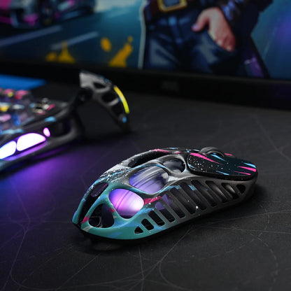 GravaStar Mercury X Pro Tri-Mode Wireless Gaming Mouse, 8K Receiver, Magnesium Alloy Lightweight, Long Battery Life, RGB  Gaming