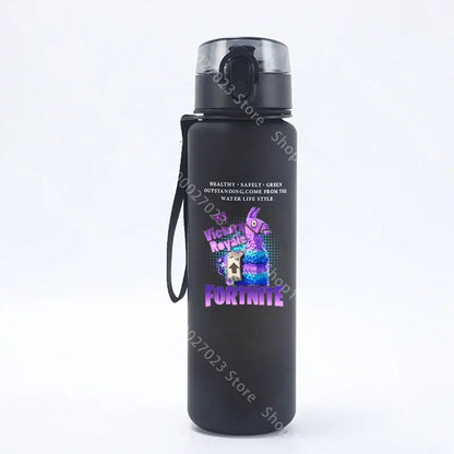 Borraccia sportiva Fortnites 650ML kawaii motivazionale, a prova di perdite, portatile e riutilizzabile, per outdoor, viaggi e palestra, nuovo regalo carino