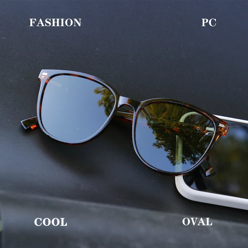 1PCS/2PCS/3PCS Round Women's Polarized Sunglasses - Stylish PC Frame Pink/Blue/Leopard/UV400 Lenses Travel, Driving & Hiking"