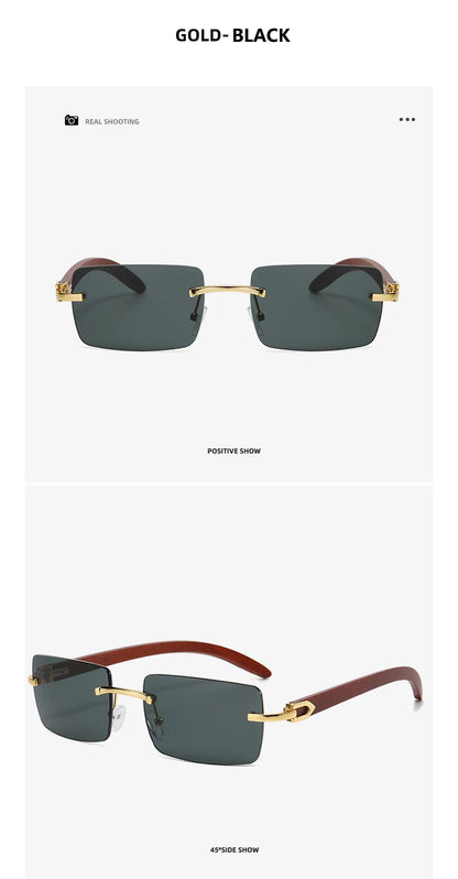 2025 New Frameless Fashion Sunglasses for Unisex Vacation Casual Driving Sun Shades Classic Outdoor Vacation Riding Sun Glasses