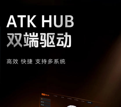ATK A9 Wireless Gaming Mouse NearLink Technology Ergonomic PAW3395 Tri-Mode Bluetooth Low Latency Esports Mice PC