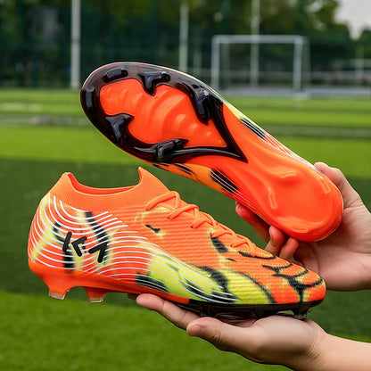 New Men Soccer Shoes Match Outdoor Sneakers Grass Cleats Hot-selling Football Boots Non-Slip Boys High-quality High-top Light