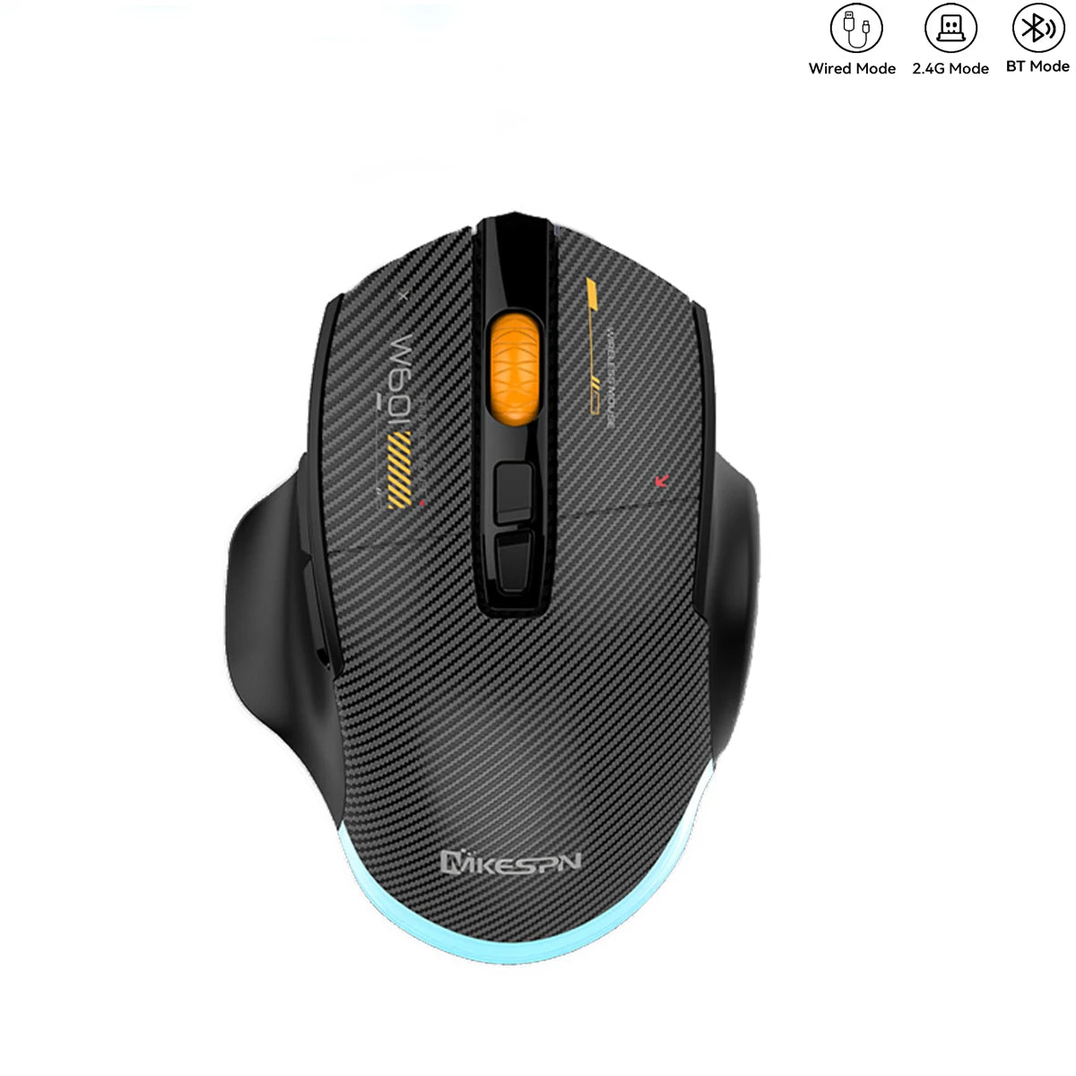Bluetooth Wireless Gaming Mouse, 12800 DPI Wired/Wireless RGB Mouse with 7 Programmable Buttons,for PC Laptop,Gaming