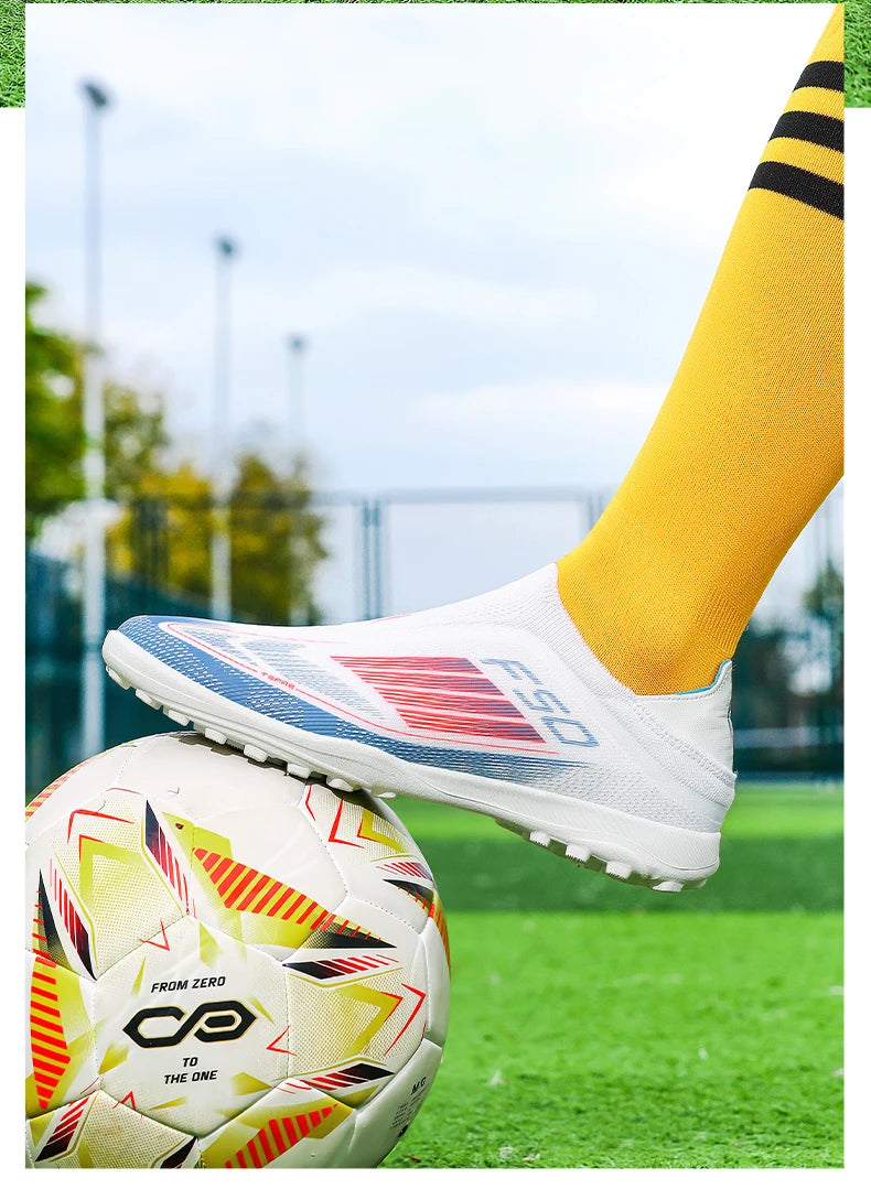 New Men's Football Boots Turf Comfortable Soccer Shoes Sport Fg Grass Cleats Futsal Non Slip Outdoor Adult Ultralight Non-Slip