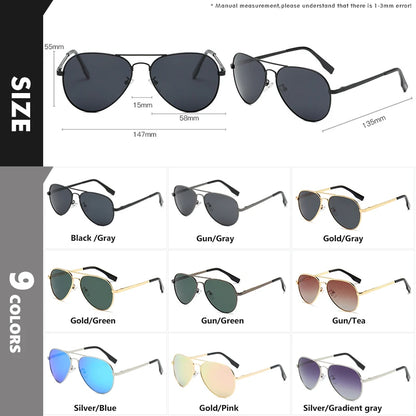 LIOUMO Hochwertige Piloten-Sonnenbrille für Herren, polarisierte Autofahrerbrille für Damen, modische Pilotenbrille, blendfreie Sonnenbrille für Herren