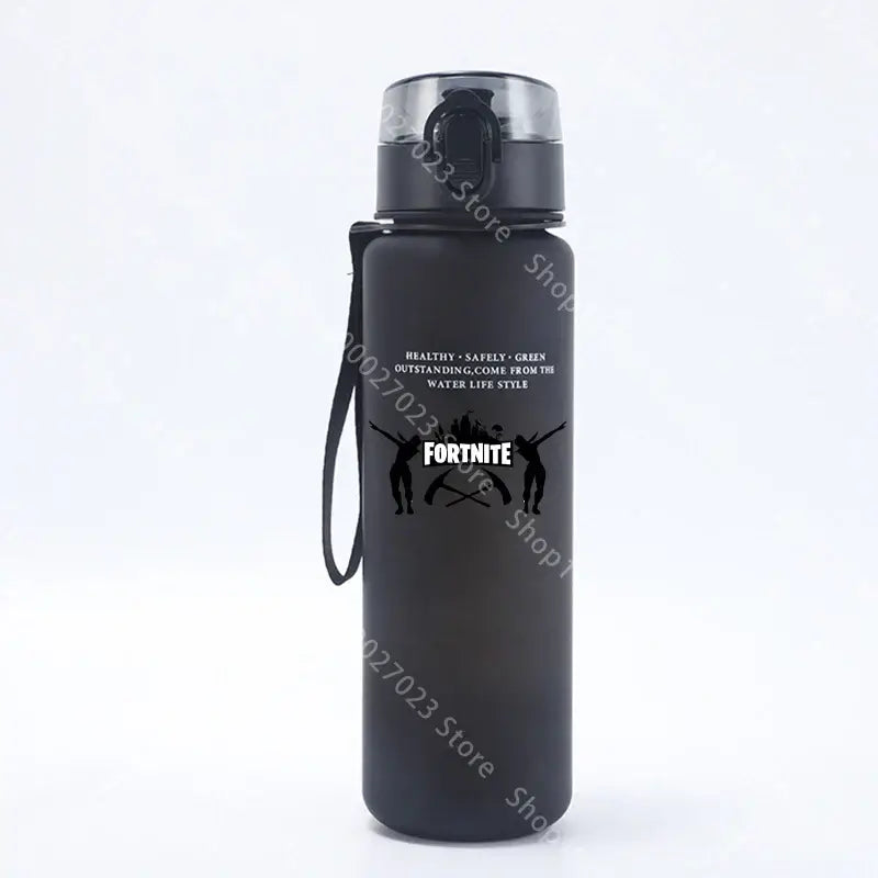 Borraccia sportiva Fortnites 650ML kawaii motivazionale, a prova di perdite, portatile e riutilizzabile, per outdoor, viaggi e palestra, nuovo regalo carino