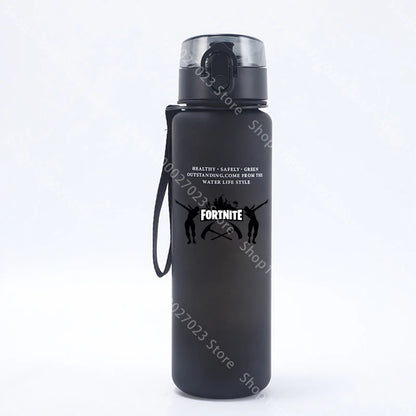 Borraccia sportiva Fortnites 650ML kawaii motivazionale, a prova di perdite, portatile e riutilizzabile, per outdoor, viaggi e palestra, nuovo regalo carino