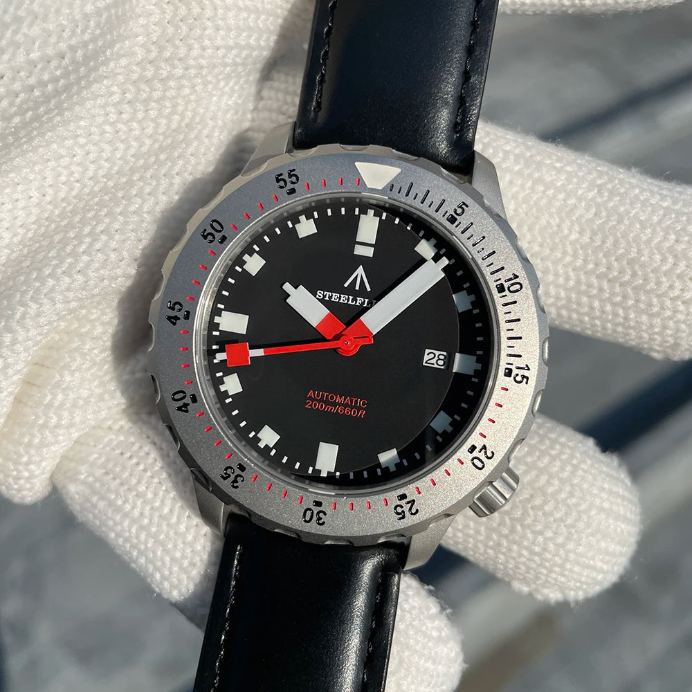 STEELFLIER Official SF752 Fashion Mechanical Wristwatch NH35 Movement Super BGW9 Luminous 20Bar Waterproof Luxury Dive Watches
