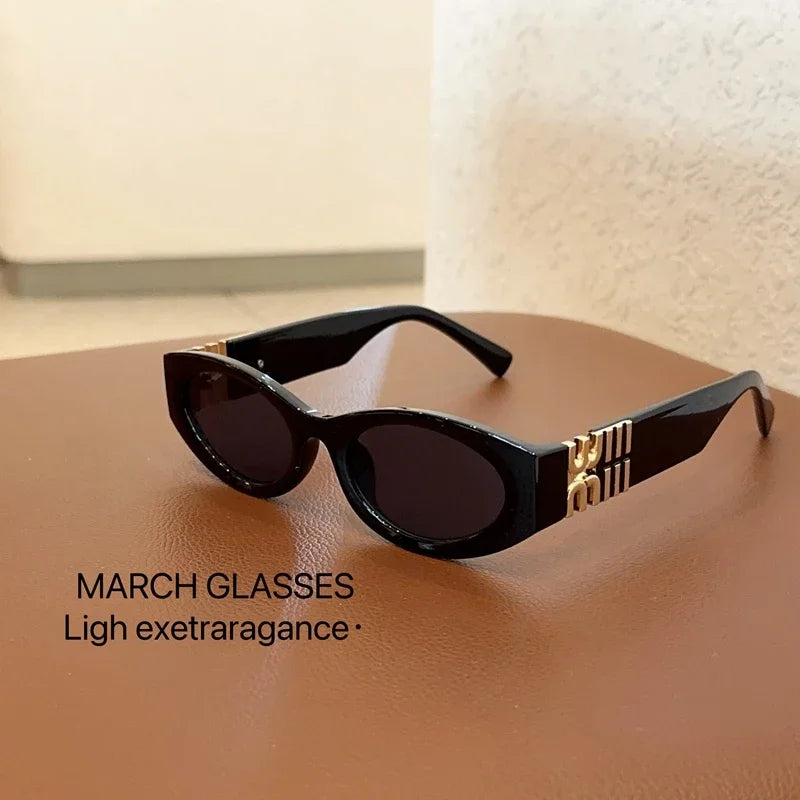 2026 New Fashion Oval Sunglasses Women Men Trendy Cool Sun Glasses Ladies Street Shot Retro Premium Eyewears Gafas De Sol UV400