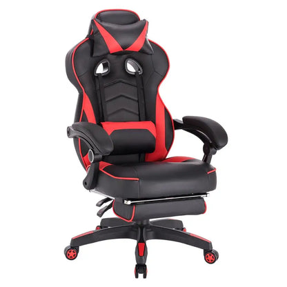 WOLTU Swivel  Gaming Racing Chair Desk Office Computer Chair Sports Seat with Headrest Lumbar Cushion Footrest Gamer Chair