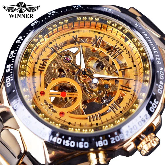 Automatinė mechaninė žemėlapis vyrui iš nerūdijančio plieno