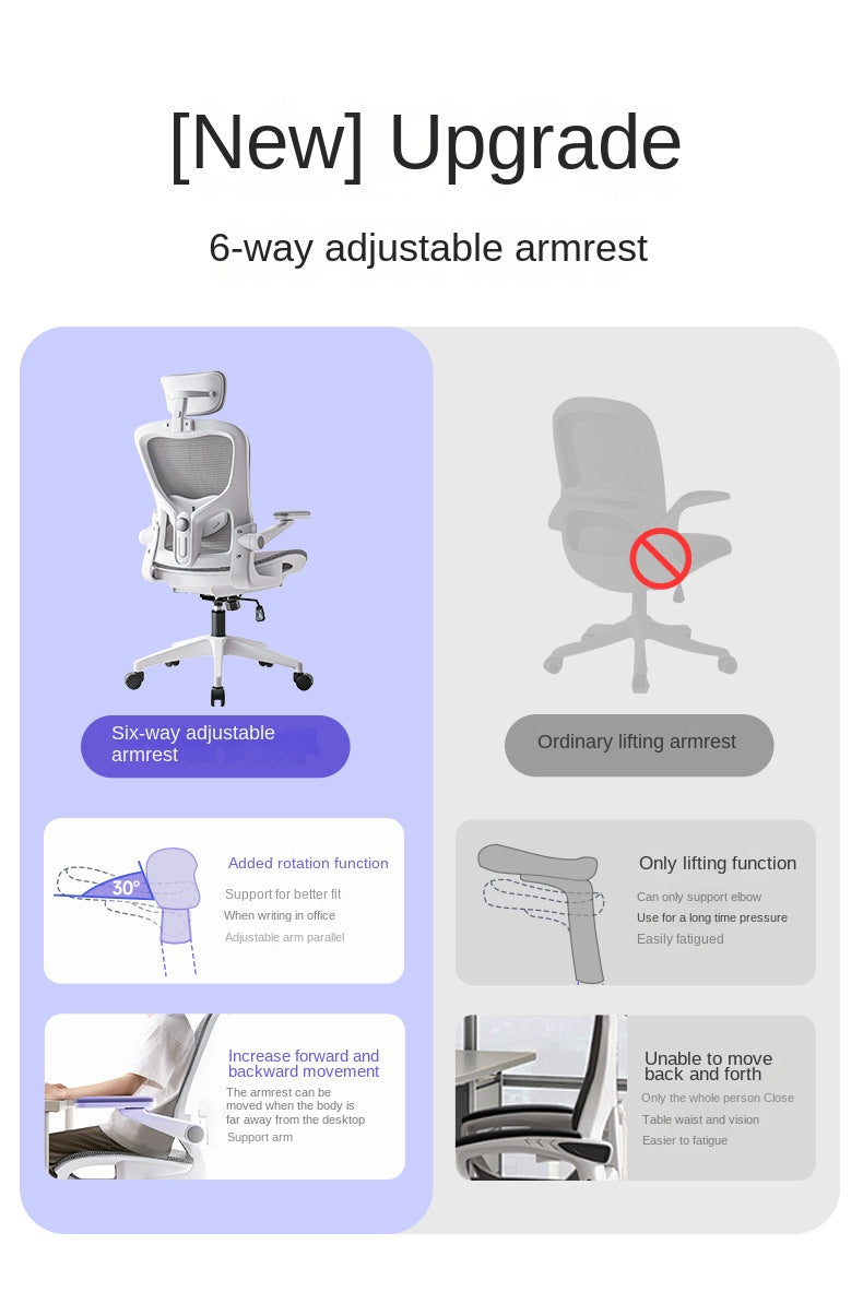 UVR Mesh Staff Office Chair Comfortable Ergonomic Design Armchair Furniture Lift Adjustable Recliner Gaming Computer Chair