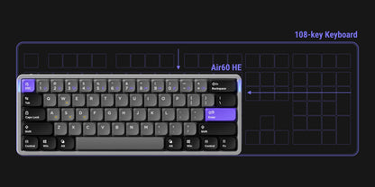 NuPhy Air60 HE Magnetic Switch Gaming Keyboard
